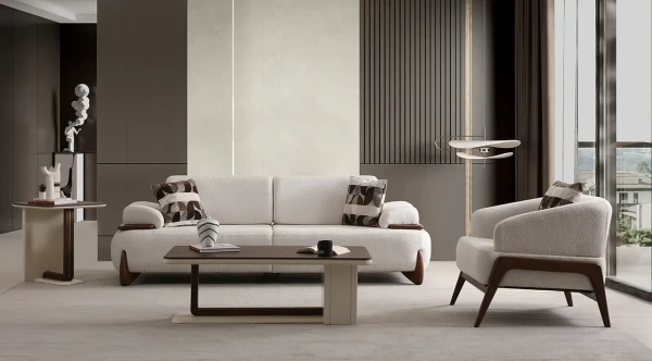 Vera Ahşap Ayaklı Yataklı Koltuk